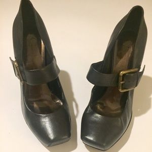 Jessica Simpson Chocolate Brown Platform Mary Jane